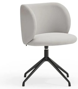 Светлосив тапициран трапезен стол Mogi – Teulat