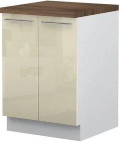 Подов шкаф Raval R-60-2K-White - White glossy