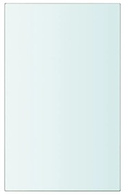 243802 vidaXL Плоча за рафт, прозрачно стъкло, 20 x 12 см