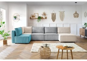 Променлив ъглов U-образен диван от велур Nihad modular - Bobochic Paris