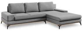 Сив разтегателен диван ъгъл , десен ъгъл Planet - Windsor &amp; Co Sofas