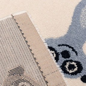 Антиалергичен детски килим 230x160 cm Funny Meerkat - Yellow Tipi