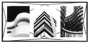 Черна метална стояща/висяща рамка 48x23 cm Prisma – Umbra