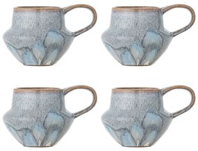 Светлосини глинени чаши в комплект от 4 бр. 300 ml Bessie – Bloomingville