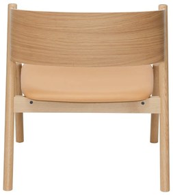 Светлокафяво кресло Oblique – Hübsch