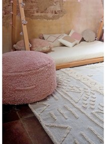 Бял ръчно изработен памучен килим подходящ за пране 140x200 cm Tribu Natural – Lorena Canals