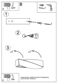 Керамична стенна лампа Mini Taurus - Sollux