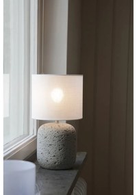 Сива настолна лампа с текстилен абажур (височина 33 cm) Montagna – Markslöjd