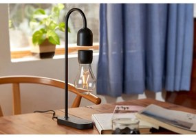 Черна настолна лампа (височина 36,5 cm) Evaro - Gingko