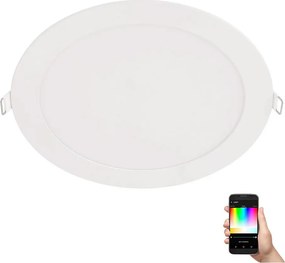 Eglo 32315 - LED RGBW димируемо таванно осветително тяло FUEVA-CW LED/16W/230V Ø 22,5 см бяло