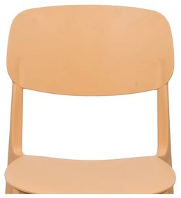 Прасковен пластмасов градински стол Hébé – Bonami Essentials