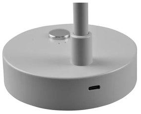 Светлосива настолна LED лампа с възможност за димиране (височина 28 cm) Lenny - Trio