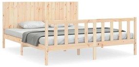 3192961 vidaXL Рамка за легло с табла Super King Size дърво масив