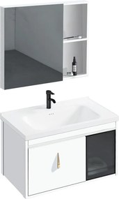 Комплект мебели за баня с мивка Paris 60cm White
