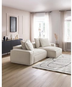 Бежов ъглов диван от изкуствена кожа (променлив) Boheme – Bobochic Paris