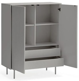 Сив висок скрин 97x130 cm Sierra – Teulat