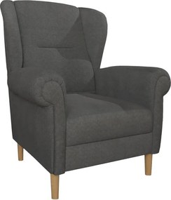 Тъмносиво кресло крило Swan – Ropez