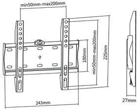 стойка TV Superior 23-42 fixed extra slim