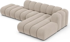 Бежов ъглов диван (десен ъгъл) Lupine – Micadoni Home