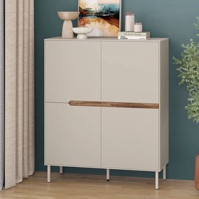 Конзола Arch TopMebel от меламин в цвят пясъчник 98x40x120,5cm