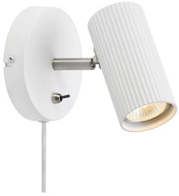 Бяла стенна лампа Costilla - Markslöjd