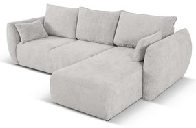 Светлосив ъглов диван (десен ъгъл) Matera - Cosmopolitan Design