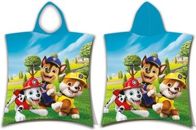 Памучно детско пончо размер 3-8 години Paw Patrol – Jerry Fabrics
