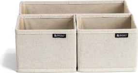 Текстилни органайзери за шкаф 3 бр. Soft Storage – Bigso