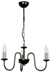 Полилей БРУНО, черен, 3xE14