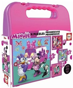 Educa - Детски пъзел Minnie в куфар 17638