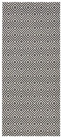 Черно-бял килим на открито , 80 x 200 cm Karo - NORTHRUGS