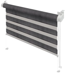 Тъмносива ролетна щора ден и нощ 42,5x150 cm Zebra – Gardinia
