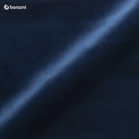 Ъглов диван от синьо кадифе (десен ъгъл) Jodie - Micadoni Home
