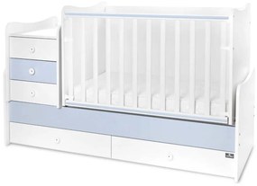 MAXI PLUS NEW БЕБЕШКО ТРАНСФОРМИРАЩО СЕ ЛЕГЛО БЯЛО/BABY BLUE 70/160 СМ