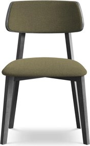 Зелен трапезен стол от масивна дървесина Niu – Makamii