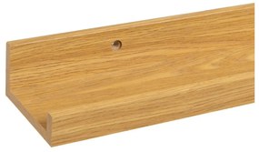 Рафт за картини от дъб в естествен цвят 80 cm – Casa Selección