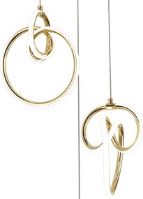 Висяща LED лампа G072-3CPR Gold