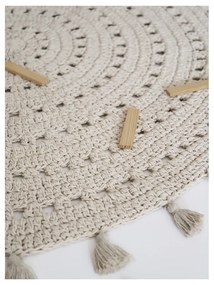 Кремав детски килим ø 120 cm Nila Ecru – Nattiot