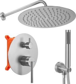 Комплект за Душ за Вграждане Rea Argon Nickel Brush + BOX