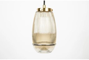 Висяща лампа в златист цвят със стъклен абажур ø 12 cm Robin - White Label