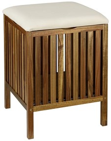 Дървен кош за пране в тъмно естествен цвят 38 l Fondi – Wenko