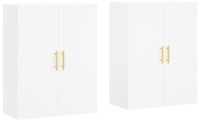 3195611 vidaXL Стенни шкафове, 2 бр, бели, 69,5x34x90 см