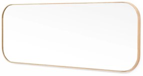 Стенно огледало с дъбова рамка , 41 x 114 cm Gaze - Wireworks