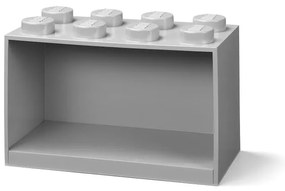 Детски сив стенен рафт Brick 8 - LEGO®