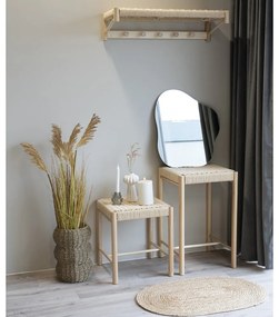 Табуретка от тополова дървесина в естествен цвят Abano - House Nordic