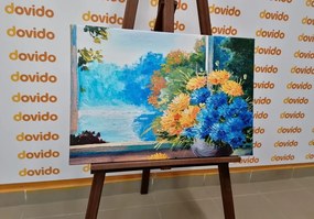 Картина на платно – Пролетен букет до прозореца