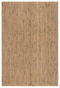 Зелено-естествен двустранен ръчно изработен ютен килим 120x170 cm Jute Boucle Green – Flair Rugs