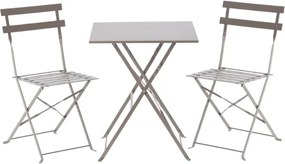 Сгъваем градински комплект, балконски комплект - маса + два стола Син