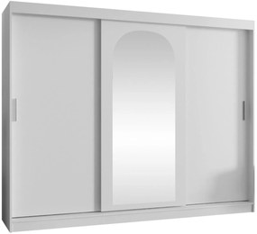 Гардероб Selfie 250 плъзгащ-Бяло