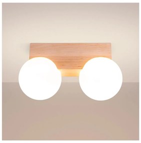 Sollux SL.1683 - Плафон BULBO 2xG9/8W/230V бук/бял